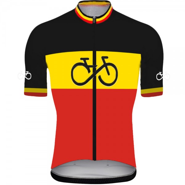 Belgium Pro 2021 Team Fietsshirt Korte Mouw O4osHU