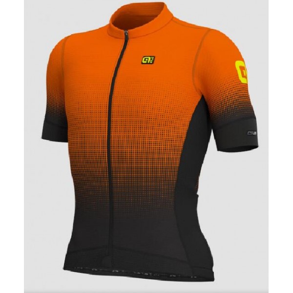 Wielerkleding Profteams 2020 Ale PR-S Dots Wielershirt Met Korte Mouwen Orange-Fluo L12755919-02