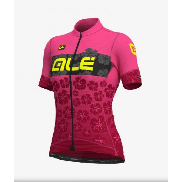 Wielerkleding Profteams 2020 Ale Ibisco Dames Wielershirt Met Korte Mouwen Rosa