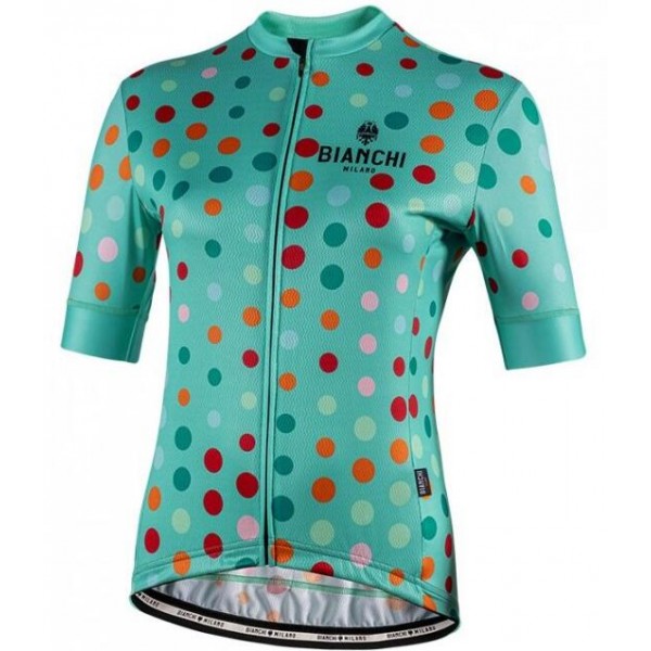 Wielerkleding Profteams 2020 Dames BIANCHI MILANO Silis Wielershirt Met Korte Mouwen Groen