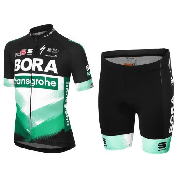 Wielerkleding Profteams 2020 BORA-Hansgrohe Kinder Fietskleding Set Wielershirt Korte Mouwen+Fietsbroek Korte Geel