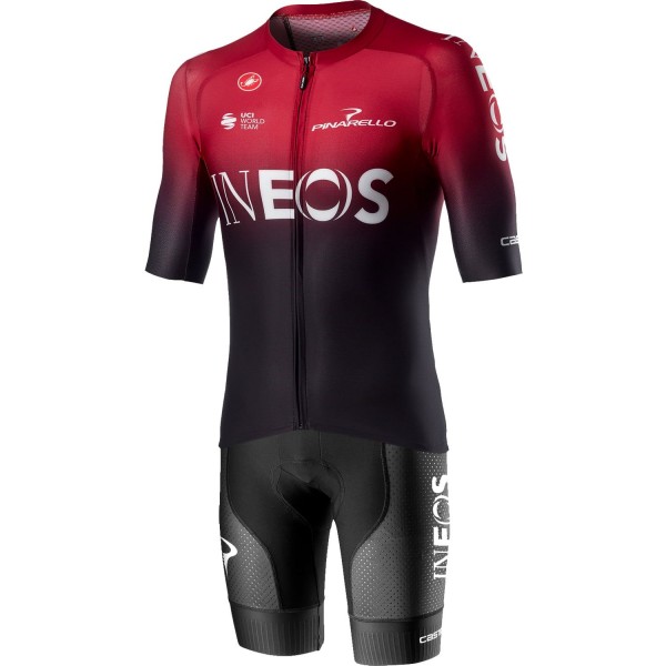 Wielerkleding Profteams 2020 TEAM INEOS Aero Set AERO RACE 6.1 Wielershirt Met Korte Mouwen+FREE AERO RACE Fietsbroek Korte