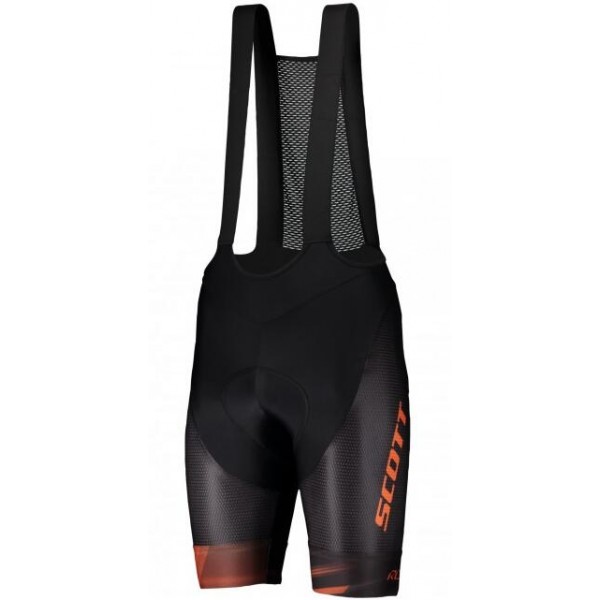 Wielerkleding Profteams 2020 SCOTT RC Pro+++ Koersbroek Korte Zwart/Orange