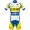 Wielerkleding Profteams 2020 Sport Vlaanderen-Baloise Vermarc Fietskleding Set Wielershirt Korte Mouwen+Fietsbroek Korte Geel