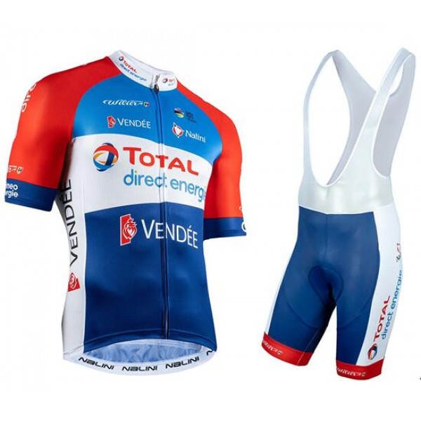 Wielerkleding Profteams 2020 Team Total Direct Energie Fietskleding Set Fietsshirt Met Korte Mouwen+Koersbroek Korte