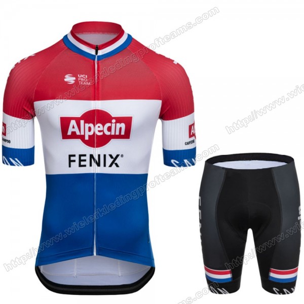 Alpecin Fenix 2020 Wielerkleding Set Wielershirts Korte+ Wielrenbroek Dutch WJKJK