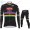 Winter 2021 Alpecin Fenix World Champion Zwart Fietskleding Set Wielershirts Lange Mouw+Lange Wielrenbroek Bib SKELL