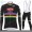 Winter 2021 Alpecin Fenix World Champion Zwart Fietskleding Set Wielershirts Lange Mouw+Lange Wielrenbroek Bib VUGDO