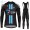 Winter Fleece DSM Pro Team 2021 Fietskleding Set Wielershirts Lange Mouw+Lange Wielrenbroek Bib PYKZW