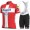 Deceuninck Quick Step Danish Pro 2021 Team Fietskleding Set Fietsshirt Met Korte Mouwen+Korte Koersbroek Bib YBBKF