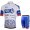 FDJ 2020 Fietskleding Set Fietsshirt Met Korte Mouwen+Korte Koersbroek Bib QFPUL