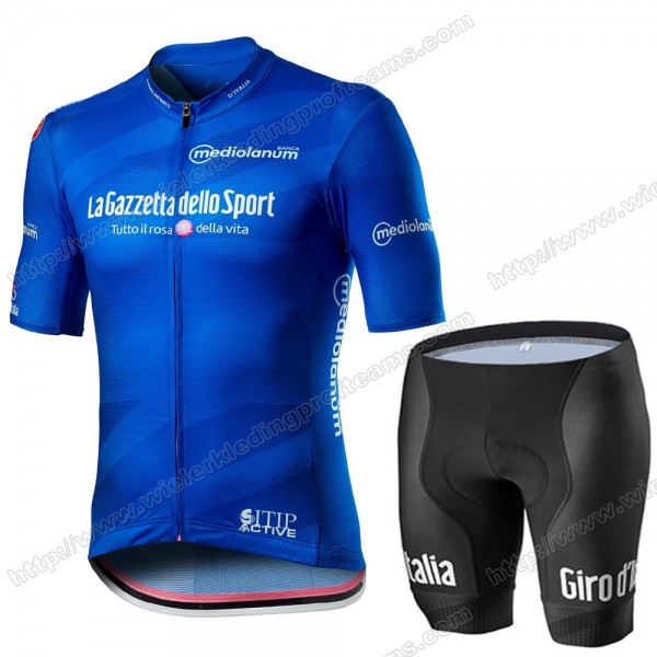 Giro D'italia 2020 Fietskleding Set Fietsshirt Met Korte Mouwen+Korte Koersbroek Bib QILHR