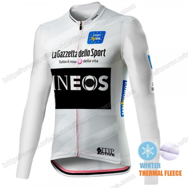 Winter Thermal Fleece Men Giro D'italia INEOS 2021 Wielershirts Lange Mouwen TTTEY