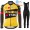 Winter Fleece Jumbo Visma Femmes Pro Team 2021 Fietskleding Set Wielershirts Lange Mouw+Lange Wielrenbroek Bib GHNHY