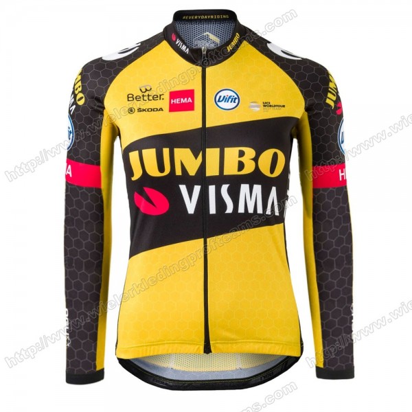 Jumbo Visma Femmes Pro Team 2021 Wielershirts Lange Mouwen DZCFN