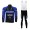 Giant Wielerkleding Set Wielershirt Lange Mouw+Lange Fietsbroeken Bib Blauw