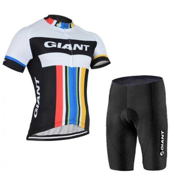 2016-2017 Giant Fietskleding Wielershirt Korte Mouw+Fietsbroek Korte