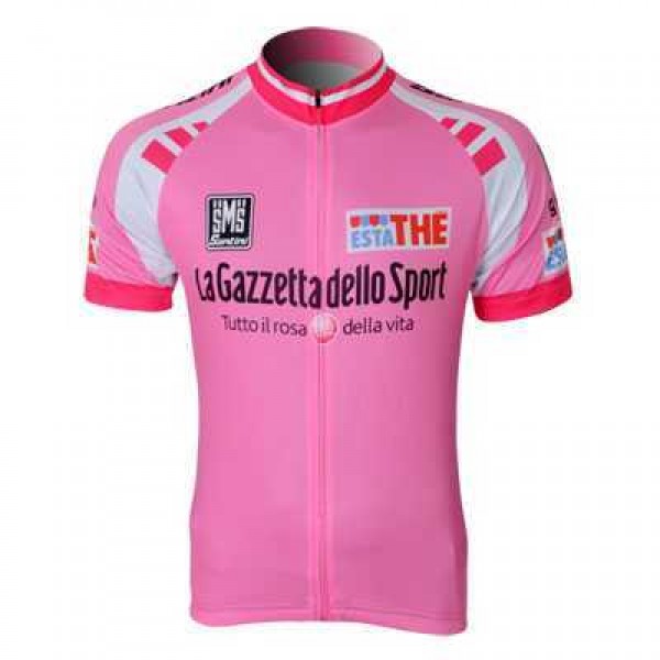 2012 Giro D'Italia Wielershirt Met Korte Mouwen Roze