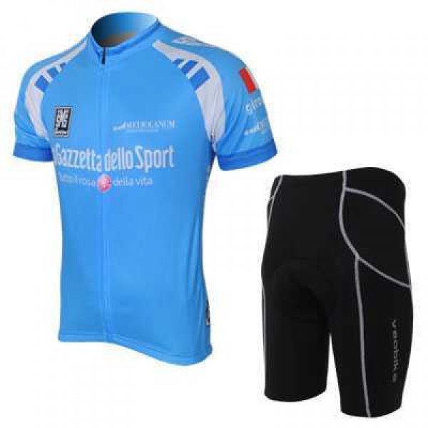 2012 Giro D'Italia Fietskleding Wielershirts Korte+Korte Fietsbroeken Blauw Zwart
