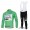 HTC-Highroad Pro Team Wielerkleding Set Wielershirts Lange Mouw+Lange Fietsbroeken Bib Groen Wit