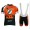 2015 KTM Pro Team Zwart Wit Orange Fietskleding Set Fietsshirt Met Korte Mouwen+Korte Koersbroek