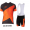 2016 KTM Fietskleding Set Fietsshirt Met Korte Mouwen+Korte Koersbroek Oranje 03