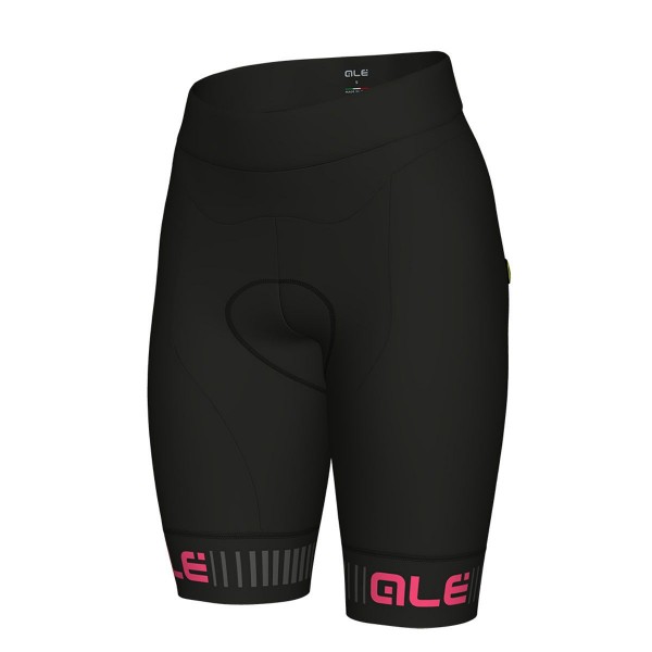 Dames Ale Solid Traguardo-Roze Korte Fietsbroeken