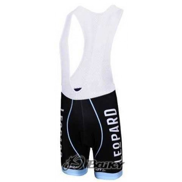 Leopard Trek Pro Team Lange Fietsbroeken Bib Zwart Blauw Wit