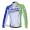 Liquigas Cannondale Pro Team Wielershirts Lange Mouwen Groen Wit