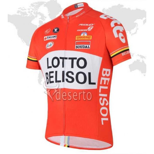 Lotto Belisol 2014 Wielershirt Met Korte Mouwen