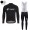 2018 Cube Zwart Winter Fietskleding Set Wielershirt Lange Mouw+Lange Fietsbroeken Bib