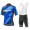 2018 Giant Elevate Blauw Fietskleding Set Fietsshirt Korte Mouwen+Koersbroek Kort Bib