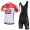 2018 Lotto Soudal Fietskleding Set Fietsshirt Korte Mouwen+Koersbroek Kort Bib