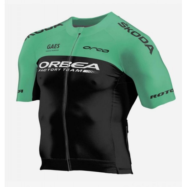 2018 Orbea Factory Team Skoda Wielershirt Korte Mouw