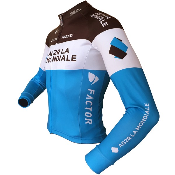 Ag2r La Mondiale 2018 Wielershirt Lange Mouw