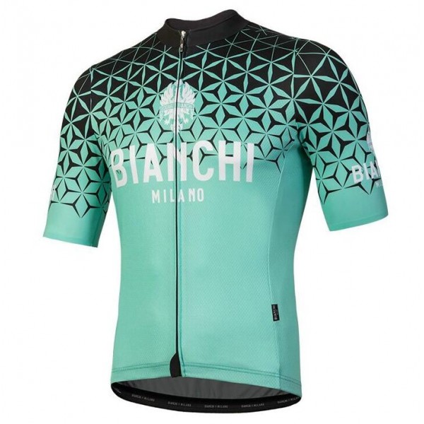 Bianchi Milano Conca Blue Wielershirt Korte Mouwen