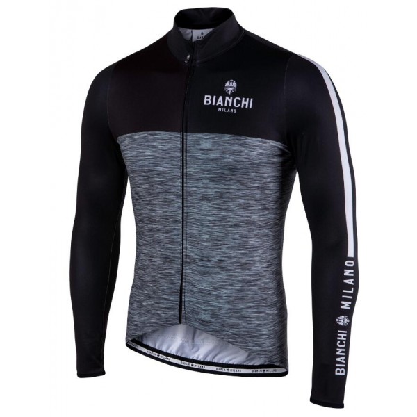 BIANCHI MILANO Chienes Zwart Wielershirt Lange Mouw