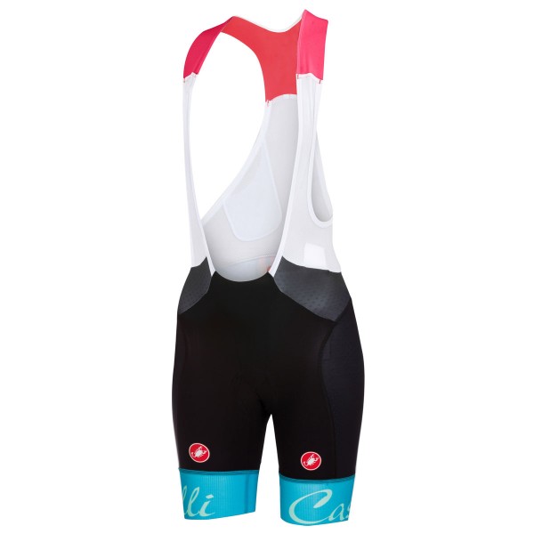 Castelli Free Aero-Light Bleu Dames Korte Fietsbroeken Bib