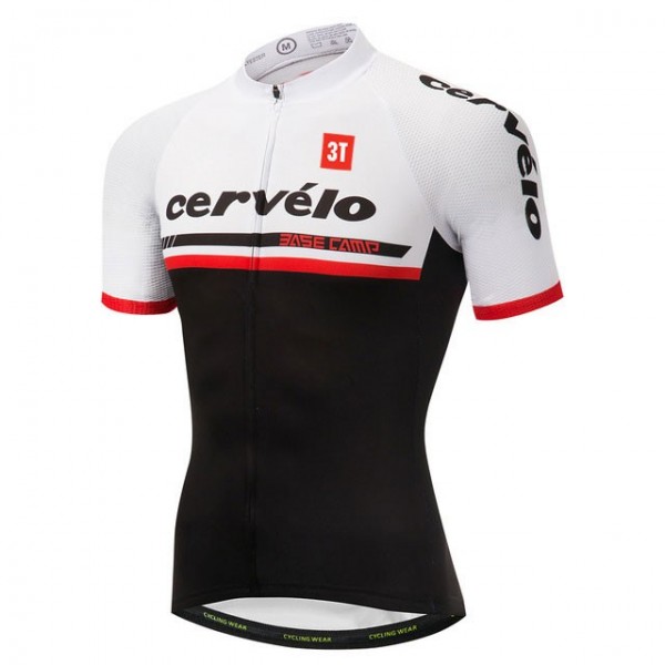 2018 Cervelo 3T Wit Wielershirt Korte Mouw