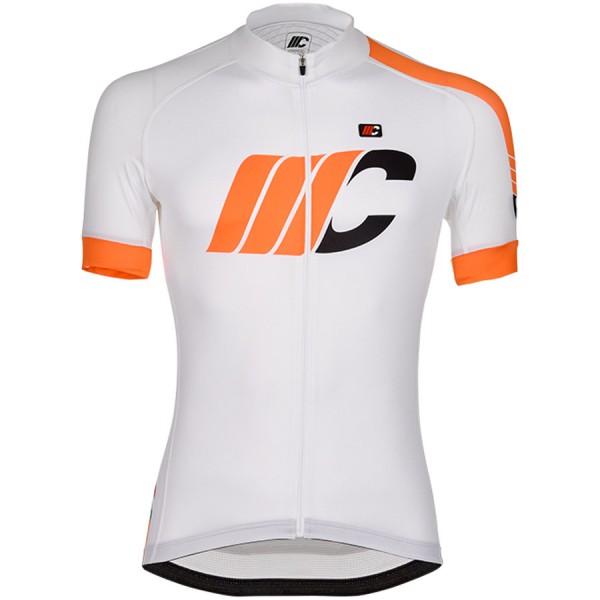 Cipollini Easy Wit Oranje Wielershirt Korte Mouw