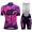 Cipollini Prestige Dames Camo Violet Fietskleding Set Wielershirt Korte Mouw+Korte Fietsbroeken Bib