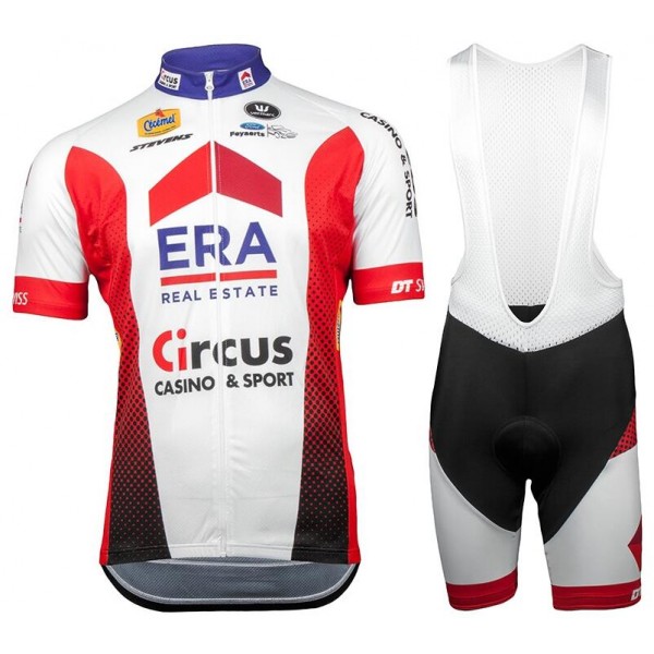 ERA-CIRCUS 2018 Fietskleding Set Wielershirt Korte Mouw+Korte Fietsbroeken Bib