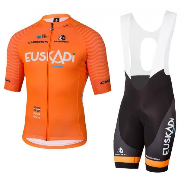 EUSKADI 2018 Fietskleding Set Wielershirt Korte Mouw+Korte Fietsbroeken Bib