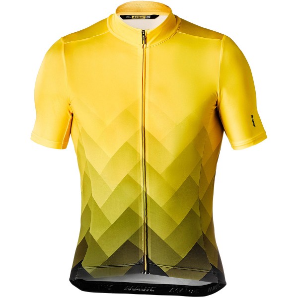 Mavic Cosmic Graphic Geel Wielershirt Korte Mouw