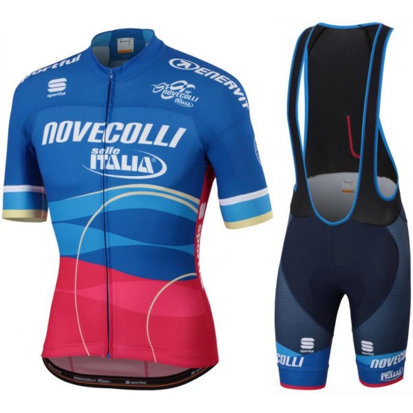 Nove Colli 2018 Fietskleding Set Wielershirt Korte Mouw+Korte Fietsbroeken Bib