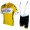 Quick-Step Floors 2018 Tour Special Edition Geel Fietskleding Set Wielershirt Korte Mouw+Korte Fietsbroeken Bib