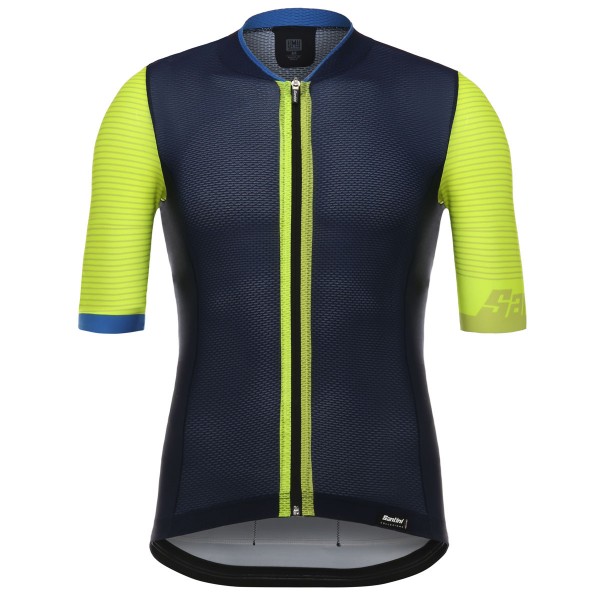 Santini Tono 2.0 Geel Fluo Wielershirt Korte Mouw