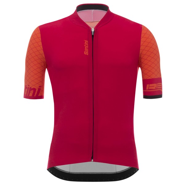 Santini Redux Rood Wielershirt Korte Mouw