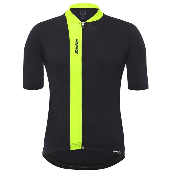 Santini Origine Geel Fluo Wielershirt Korte Mouw