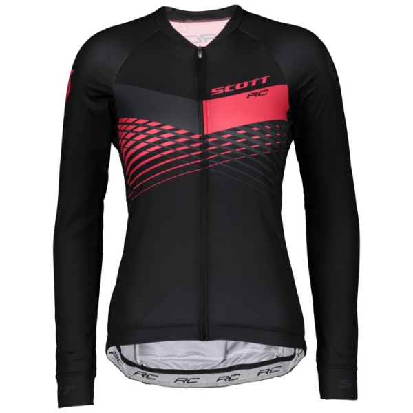 Scott RC PRO Dames Wielershirt Lange Mouw Black/Azalea Pink